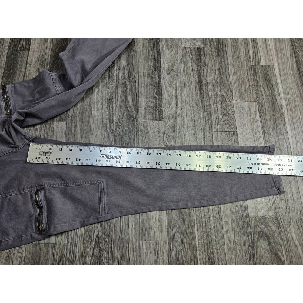 Cosmic Blue Love Cargo Pants Jeans Womens 28P Petite Grey Skinny Utility - Picture 8 of 10